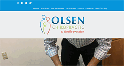 Desktop Screenshot of olsen-chiro.com