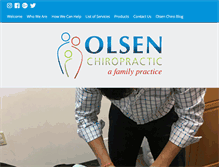 Tablet Screenshot of olsen-chiro.com
